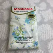 NEW Set of Pillowcases Vtg Cannon Monticello Retro Mod Flower Power Daisy 1 Pr