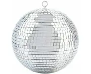 30cm Disco Mirror Ball DJ Light Shiny Silver Dance Party Stage Lighting Eve