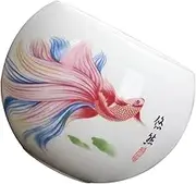 FELTECHELECTR Ceramic Tea Cup Chinese Tea Cups Mini Tea Cup Set Fish Pattern Tea Cup for Tea Drinking