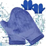 Hot and Cold Hand Therapy Gloves, Hand Ice Pack, Ice and Heat Therapy Pain Relieving Mittens | Microwavable and Freezable, Arthritis, Finger and Hand Injuries, and Carpal Tunnel (Ice Pack) (2)