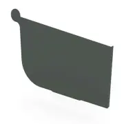 QLD NEW Stratco Quad Gutter 125 Stop End Slate Grey