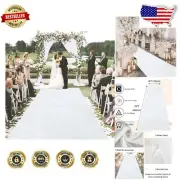 4x20ft Wedding Aisle Runner - Velvet Outdoor Runner with Easy Installation Tape