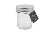 36pcs x 200ml Quilted Glass Conserve Jar Airtight Lid Honey Jam Storage Jars