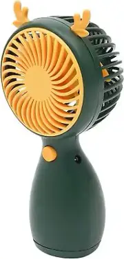 Portable Rechargeable Fan Mini Handy Fan Pocket Size Air Cooler USB (Green)