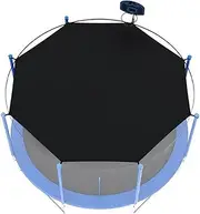 Trampoline Shade Cover for 14 Ft, Trampoline Cover, Sun Protection Trampoline Cover Foldable Trampoline Canopy with 8 Click Straps for Outdoor, Trampoline Shade Cover 14 Foot