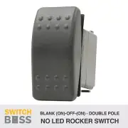 Rocker Switch BLANK (ON)-OFF-(ON) Momentary NO LED DPDT Double Pole Toggle 12v