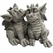 Catzon Adorable Mythical Creature Baby Sleeping Dragon for Garden Lawn -Dragon Couples