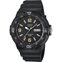 在飛比找森森購物網優惠-CASIO 卡西歐 DIVER LOOK 潛水運動風手錶-黑