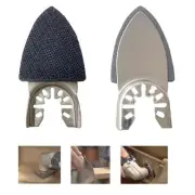 1/2pcs Triangle Oscillating Tool Sandpaper Pad Sanding Disc Sanding Finger Pads