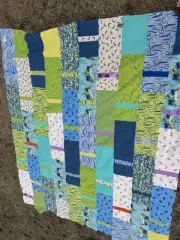 New Quilt Top Made With Predominantly Tula Pink Quilt Fabric 70"x85"