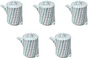 Set of 5, Old Dyed Tokusa Jujiji (Large) 3.5 x 2.5 x 3.8 inches (8.8 x 6.3 x 9.8 cm) (200cc) | Seasoning Setomonohonpo