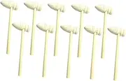 FOYTOKI 1Set Solid Wooden Mini Hammers for Creative DIY Accessories for Seafood Cake Use Safe for Boys for Fun