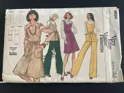 8624 Vogue Patterns Jumper Dress TOP PANTS Sewing Pattern Suitable for Knits
