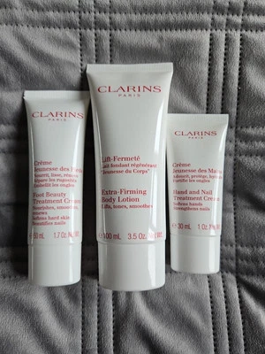 Clarins Bundle, Extra Firm Body Lotion, Foot Treatment & Hand & Nail Treatment