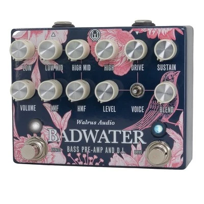 New WALRUS AUDIO Badwater Bass Pre-amp and DI Floral Series 798791