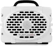 [Turtlebox] Original Gen 2: Loud! Outdoor Portable Bluetooth 5.0 Speaker | Rugged, IP67, Waterproof, Impact Resistant & Dustproof (Rich, Full Sound,120db, Pair Stereo) (Original Gen 2, White/Black)