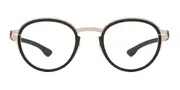 Ic! Berlin IC5049 Palladium Bronze - Black Men's Glasses Black Size 48 - Private Health Rebate - Blue Light Block Available