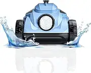 Advwin Cordless Robotic Pool Cleaner, Automatic Pool Vacuum Cleaner Powerful Suction, 110min Runtime/Climbing Slopes/Self-Parking, Automatic Cleaning for Above/In-Ground Ground Pools up to 100㎡