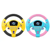 Kids Steering Wheel Toys Simulated Sound Driving Pretend Play Toy Car Controller