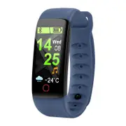 IT109 0.96" TFT Touch Screen IP67 Waterproof Smart Watch Heart Rate Sleeping Monitor Fitnesss Exercise Sports Bracelet BLUE COLOR