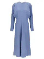 [Victoria Beckham] Victoria Beckham-Dolman Midi Abiti Celeste-Donna 16UK Light Blue