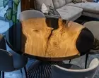 Epoxy Resin Table, Black Epoxy Table, Epoxy Side Table Top, Epoxy Resin Table