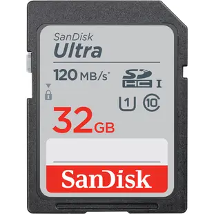 SanDisk 32GB 32G SDHC【120MB/s】SD Ultra UHS C10 SDSDUN4-032G 相機記憶卡