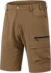 [Rdruko] Men's Golf Cargo Shorts Quick Dry Lightweight Work Outdoor Hiking Shorts 5 Pockets