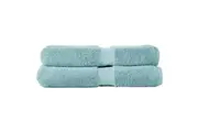 2pc Canningvale Royal Splendour Bath Sheet Set Aqua Foam Home Bathroom Decor