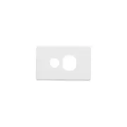Clipsal Classic C2000 Series Plate Cover Single Powerpoint White - C2015C-WE