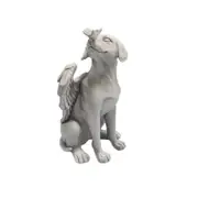 Solar Powered Garden Stake Angel LED Light for Yard Path Walkway -Angel Dog
