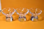 Vintage? JOSEPHINENHUTTE Crystal Cordials/Aperitif - set of 3 - 2" tall PERFECT!