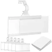 Reusable Plastic Wire Shelf Label Holder for Pantry Retail Shopping Mall Stor...