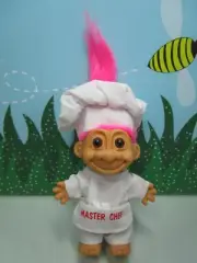 MASTER CHEF (#3) - 5" Russ Troll Doll - NEW IN ORIGINAL BAG - Pink Hair