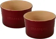 Chasseur Ramekin Bowl 2 Piece Set, 9.5 X 5.6 Cm /250 Ml Capacity, Bordeaux