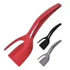 2 In 1 Kitchen Shovel Clip Silicone Grip Steak Spatula Tongs Kitchen Accessories