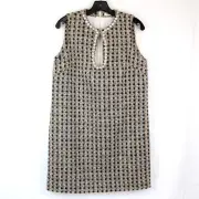 Sandro Paris Twiggy Woven Dress In Camel/Marine (H24Twiggy) -Women's EU 40