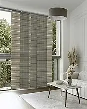 GoDear Design Adjustable Sliding Panel Track Blinds for Sliding Patio Doors, Vertical Blinds for Large Windows, Extendable Track from 45.8" to 86" W, Trimmable Panel Curtains Up to 96", God Rays
