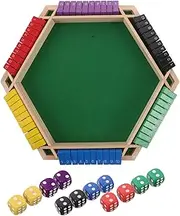 GLSTOY 6-Sided Flip Game Table Felt Table Covers Card Game Accessory Interactive Mahjong Cloth for Ktv Bars Social Gatherings