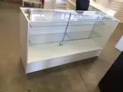 White 1500mm glass display retail shop counter !!!BRAND NEW!!!