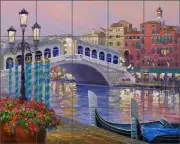 Mikki Senkarik Venice Italy Art Ceramic Tile Mural Backsplash MSA141