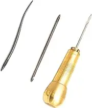 TF Leather Sewing Needles Metal Leather Craft Tools Kit with Sewing Awl Thimble for Upholstery Carpet Leather Furs Canvas Repair Shoes