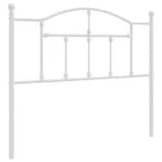 Metal Headboard White Industrial Bed Frame Head Bedhead King Single Size 107cm