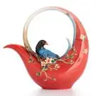 在飛比找中友百貨購物優惠-【FRANZ法藍瓷】鵲躍 藍鵲茶壺