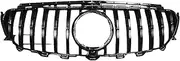 Compatible ForBenz E Class W213 S213 C238 2016-2020 Pre-facelift GTR Style Car ABS Front Bumper Grill Racing Grille Body Kits(Gloss Black)