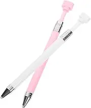 VILLFUL 2Pcs Rotatable Diamond Drawing Drill Pen Refillable Nail Art Tool Lightweight DIY Crafting Supply for Cross Stitch Embroidery and Mosaic Art