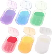 Alasum 120sheets Portable Travel Soap for Camping and Outdoor Activities Lightweight Dissolvable Hand Soap Gentle Foaming and Moisturizing Assorted Fragrances