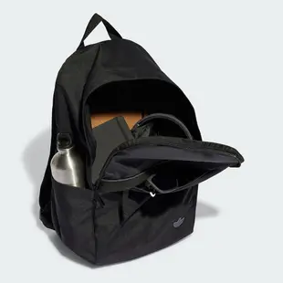 Adidas Backpack 黑色 百搭 簡約 拉鍊開口 休閒 後背包 IM1136