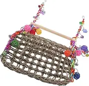 TOBBOMEY Bird Toy Swing Hammock Parrot Perch Creative Bird Swing for Small Parrots Decorative Toy