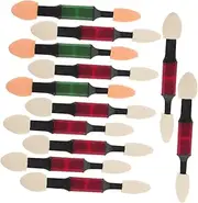 Healeved 2sets Dual Sided Shadow Sponge Applicator Portable Makeup Brush for Women Eye Shadow Blender Comfortable Touch Non-irritating for Beginners 10pcs*2 Random